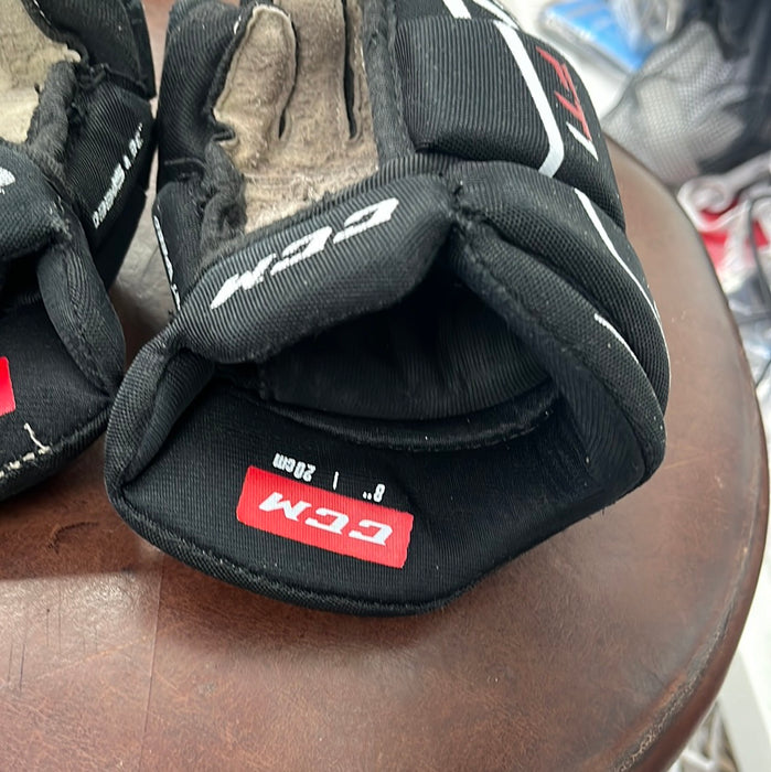 Used CCM Ft1 8” Player Gloves