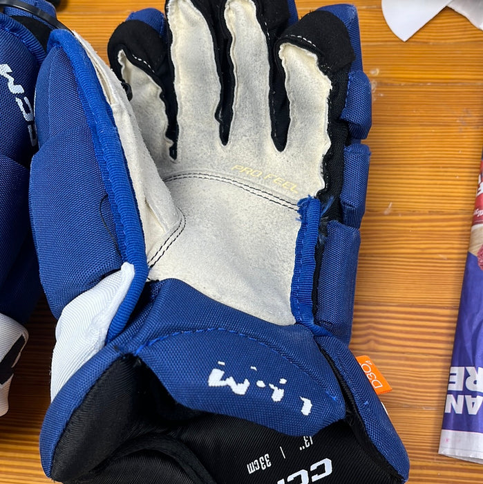 Used CCM Pro Stock 13” Gloves - D. Ovchinnikov
