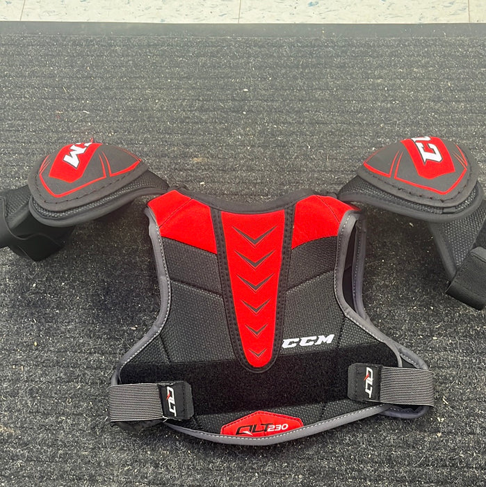Used CCM QLT230 Junior Small Shoulder Pads