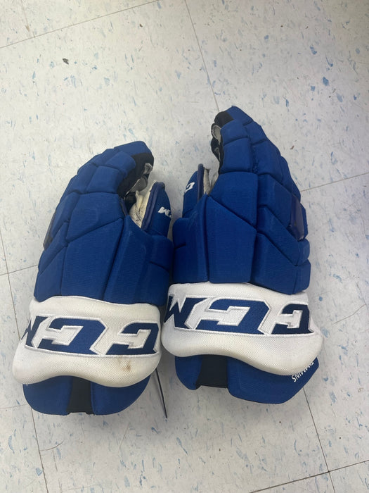 Used CCM Pro Stock 14" Gloves - C. Timmins