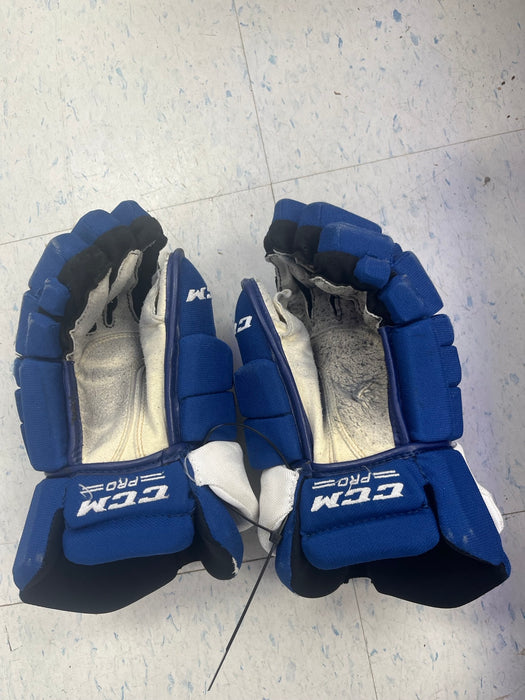 Used CCM Pro Stock 14" Gloves - C. Timmins