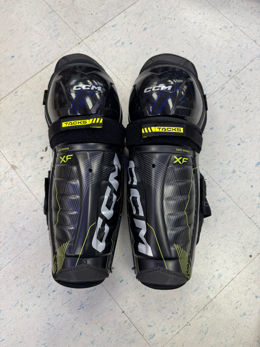 Used CCM XF Shin Guards Junior 12”