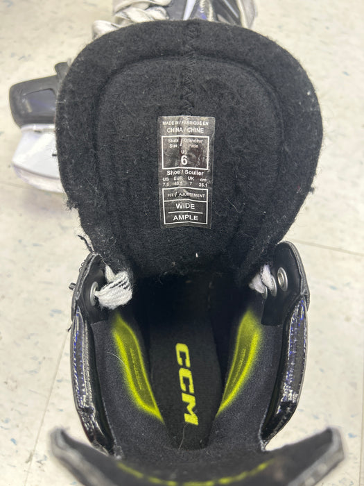 Used CCM Tacks XF70 Intermediate Player Skates 6.0EE