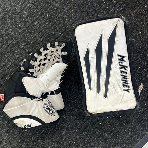 Used McKenney Pro Spec 170 Youth Catcher and Blocker Set
