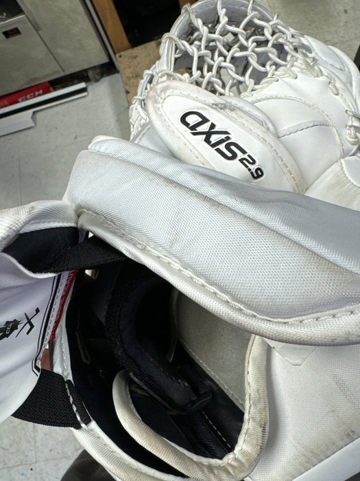 Used CCM Axis 2.9 Junior Blocker + Catcher Goalie Set