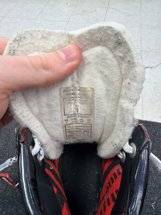 Used CCM JetSpeed FT485 Size 1.0R Skates