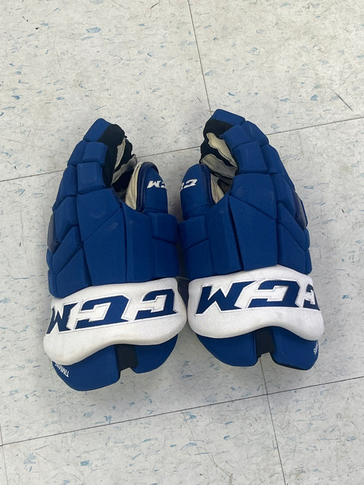 Used CCM NHL Pro Stock Maple Leafs - C.Timmins - 14" Gloves