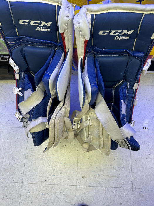 Used CCM Premier R1.5 26+1 Goalie Leg Pads