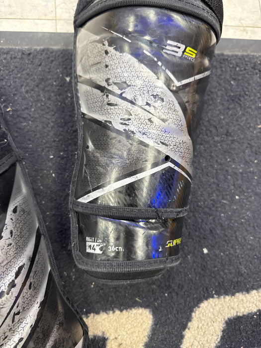 Used Bauer S3 Pro 14” Shin Guards