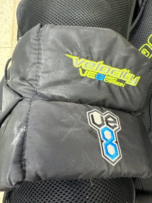 Used Vaughn Velocity VE8 Pro Carbon Senior Small Chest Protector