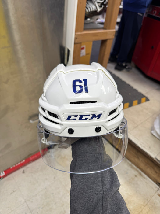 NHL Leafs Pro Stock #61 M. Pezzetta CCM TACKS X Helmet Medium