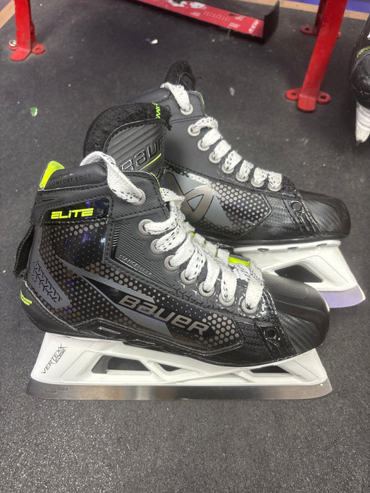 Used Bauer Vapor Elite Goalie Skates Size 4 Fit 3