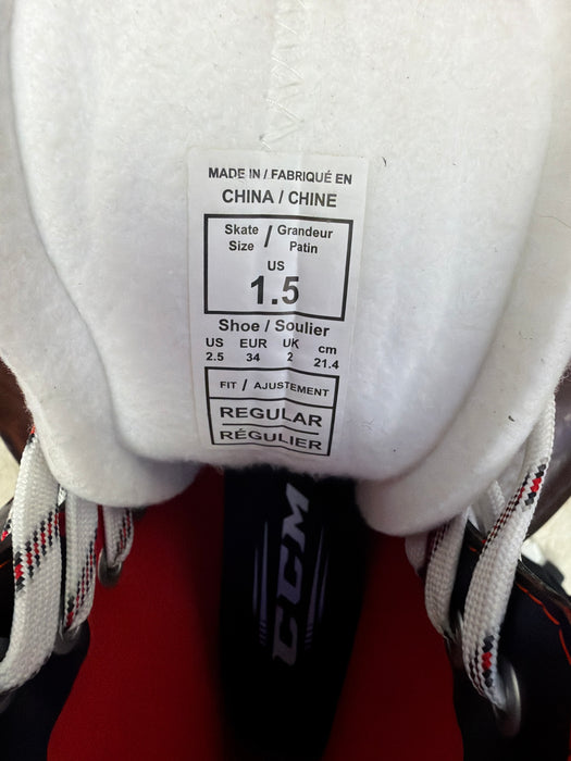 Used CCM JetSpeed FT475 Size 1.5R Skates