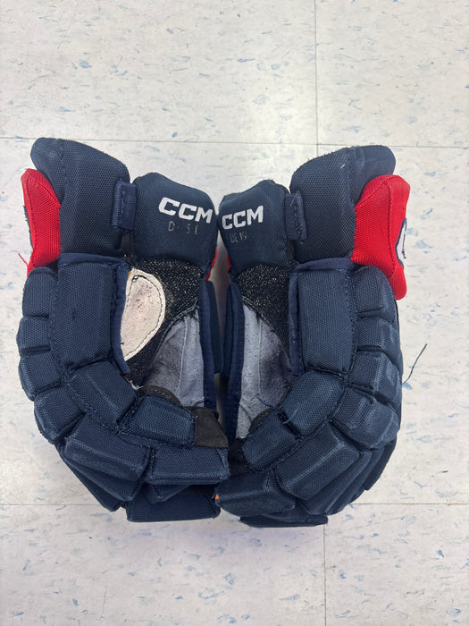 Used CCM HGJSCHL 14” Oshawa General ‘DELISLE’ Pro Stock Gloves