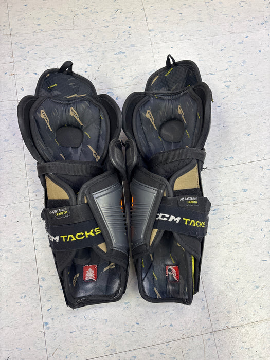 Used CCM Tacks AS-V Pro 12” Junior Shin Guards
