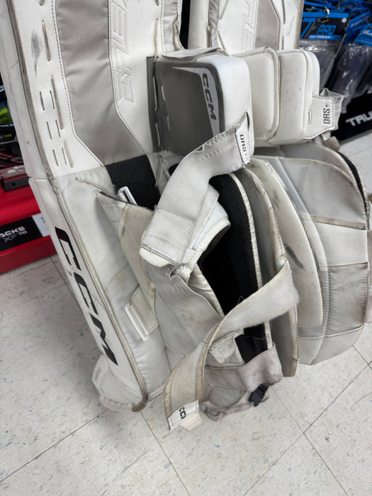 Used CCM EFlex 7.9 Goalie Leg Pads Senior 35" + 2"