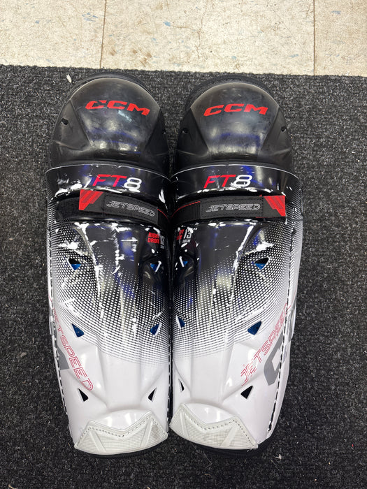 Used CCM JetSpeed FT8 13” Junior Shin Pad