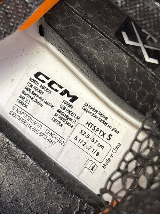 Used CCM Tacks X Senior Small Pro Stock Helmet