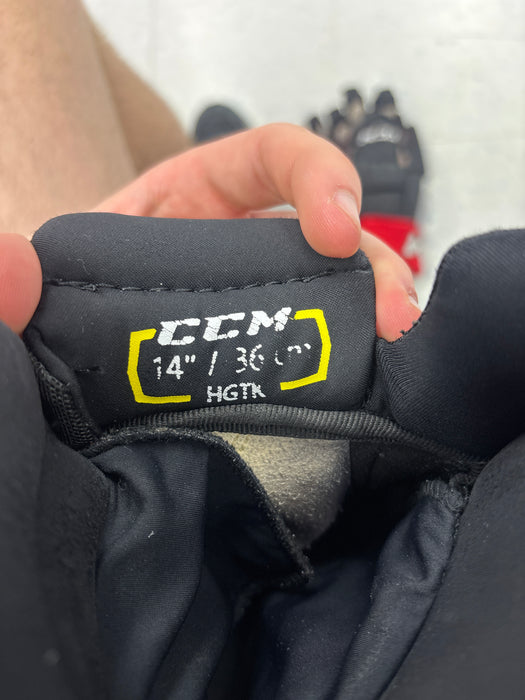 Used CCM HGTK 14” Belleville Senators Pro Stock Gloves