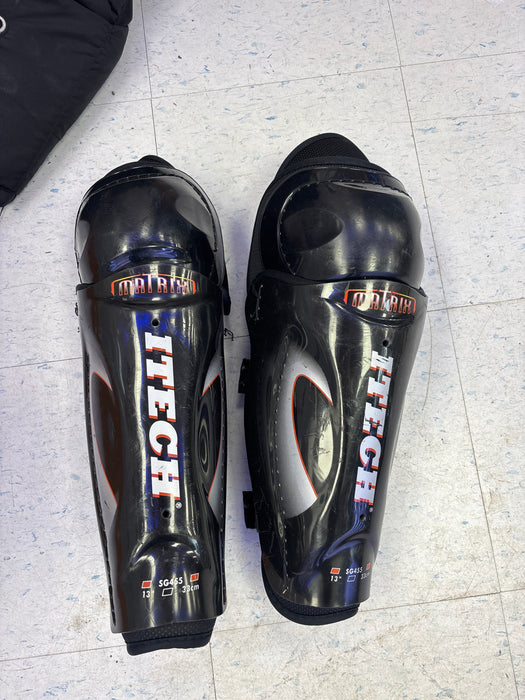 Used Itech Matrix Senior 13” Shin Guards