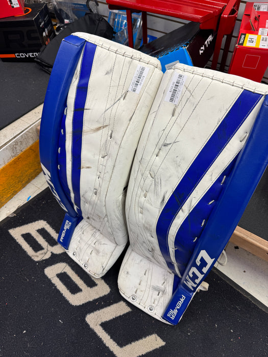 Used CCM Premier R1.5 Goalie Leg Pads 34" + 1"