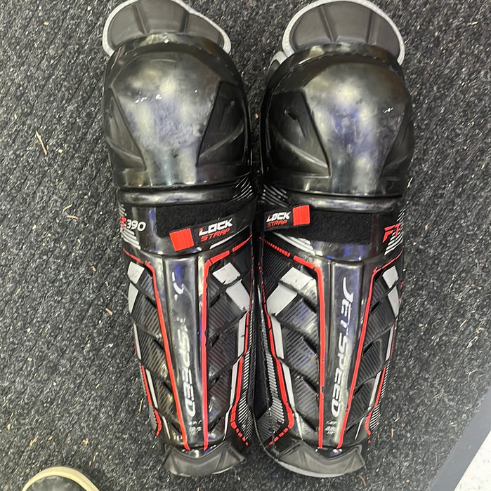 Used CCM JetSpeed FT390 13” Shin Pads