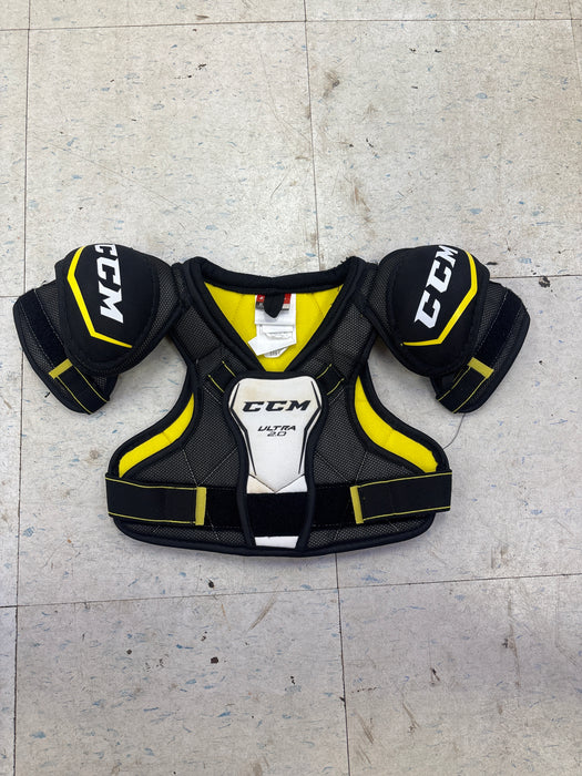 Used CCM Ultra Tacks 2.0 Youth Large Shoulder Pads