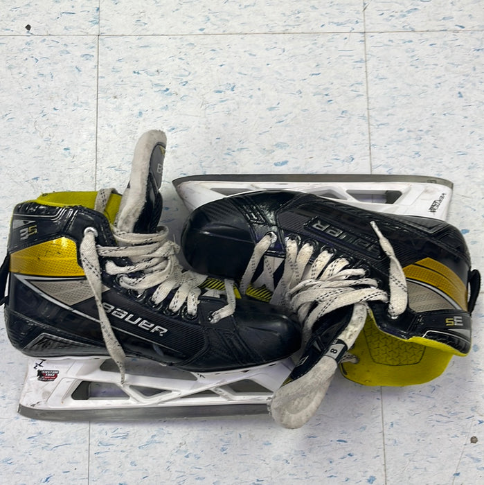 Used Bauer Supreme 3S Size 8EE Goal Skates