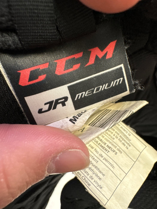 Used CCM Super Tacks Junior Meduim Shoulder Pads