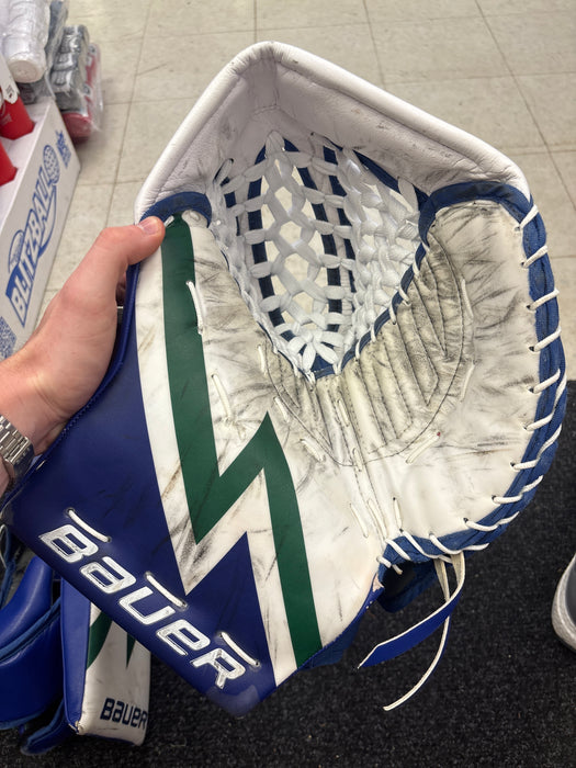 Used Bauer Supreme Mach Pro Stock Catcher and Blocker Set