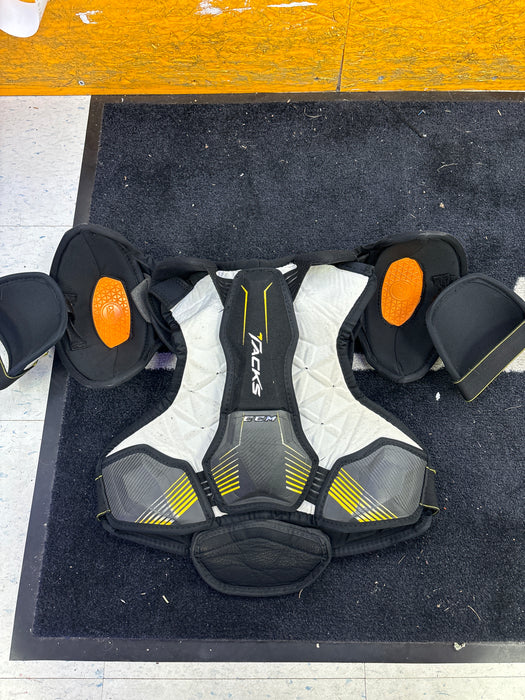 Used CCM Super Tacks Junior Large Shoulder Pads