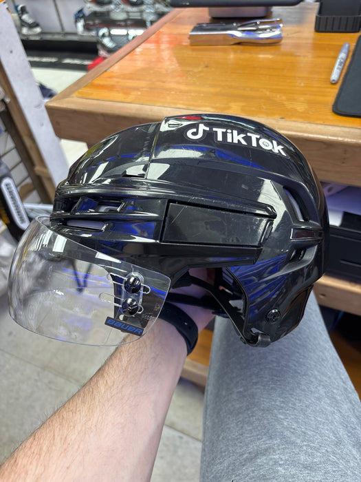 Used CCM Tacks 910 Senior Small William Lagesson Leafs Pro Stock Helmet