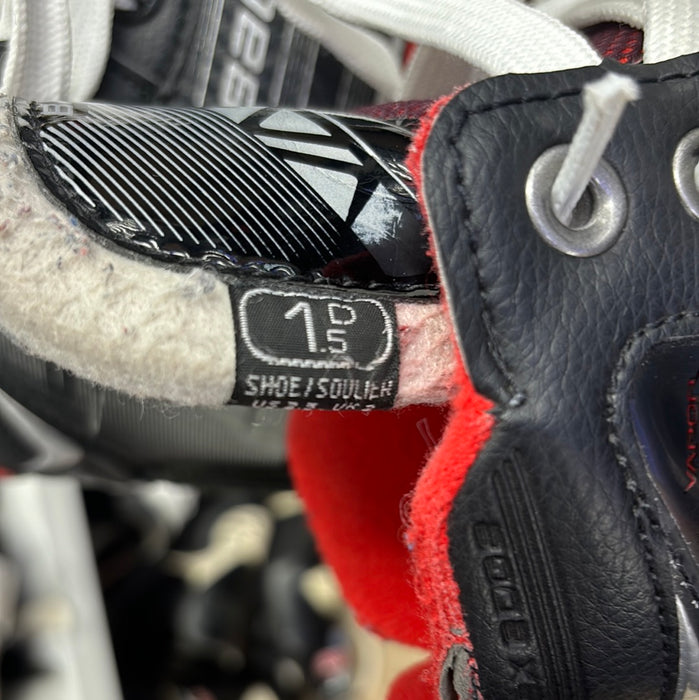 Used Bauer Vapor X2.7 Size 1.5 Junior Goal Skates