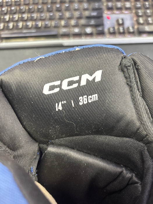 Used CCM Leafs Pro Stock 14” Gloves
