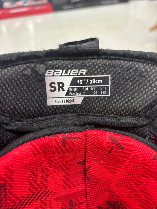 Used Bauer Vapor 3x Senior 15” Shin Guards