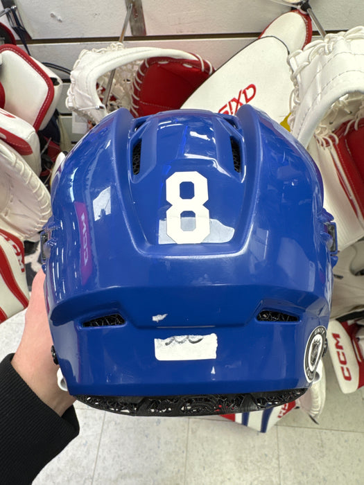 Used CCM Tacks X Senior Medium Pro Stock Player Helmet #8