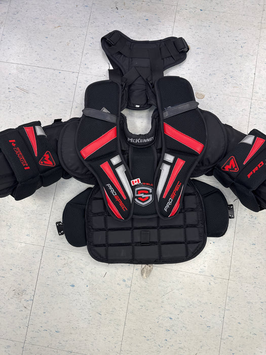 Used McKenney Pro Junior Medium Goalie Chest Protector
