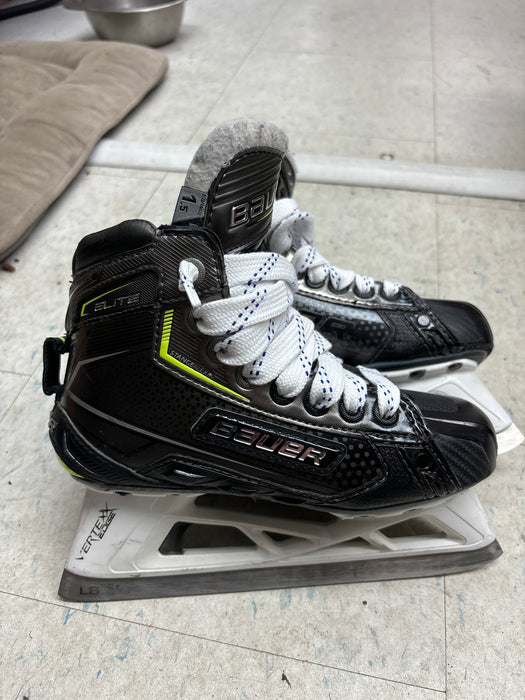 Used Bauer Elite Size 1.5D Junior Goal Skates