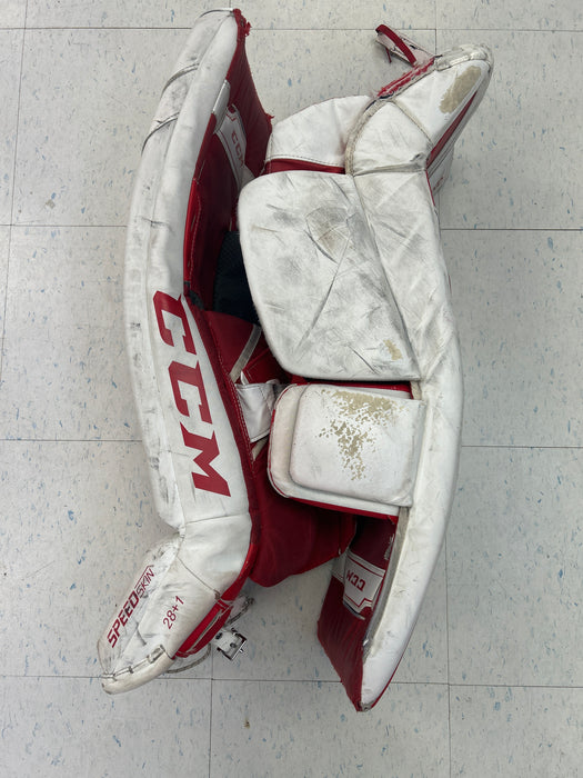 Used CCM Axis 1.5 Junior Goal Pads