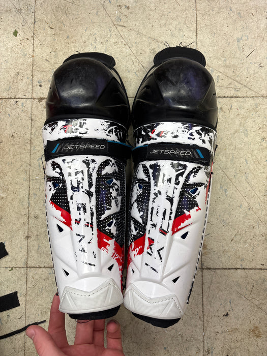 Used CCM JetSpeed FT680 12” Junior Shin Guard