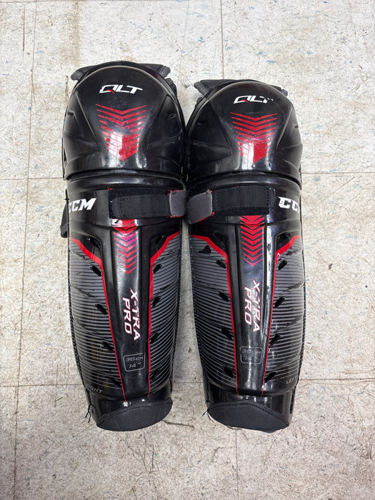 Used CCM QLT X-Tra Pro 14” Shin Pads