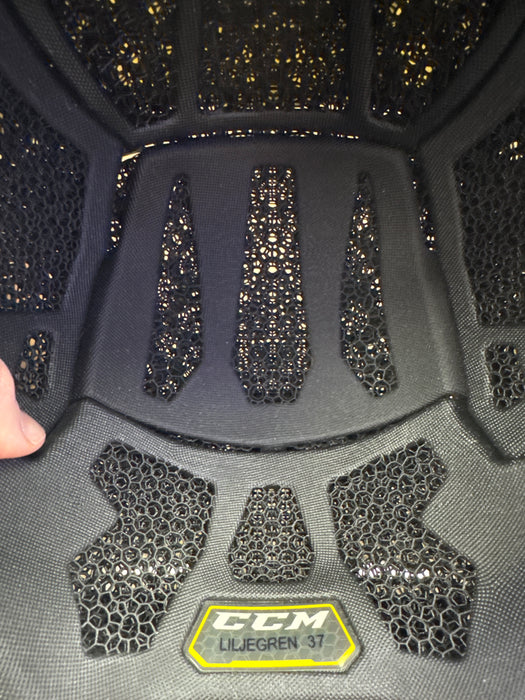 Used CCM Tacks X Senior Medium Pro Stock Helmet #37