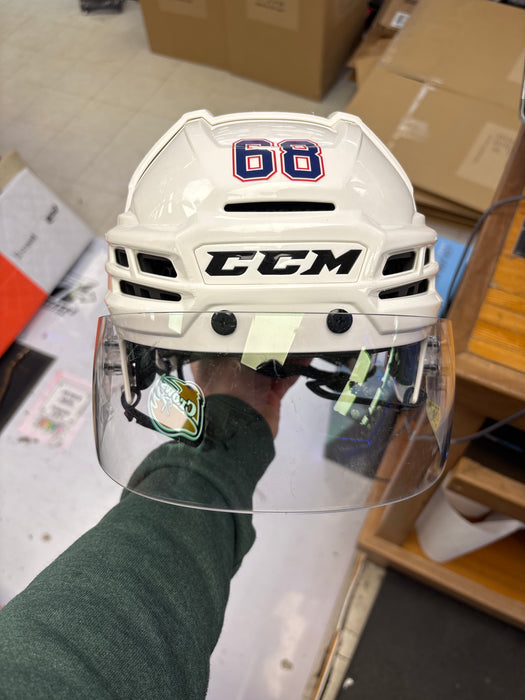 Used CCM Tacks X Oshawa Generals Pro Stock Senior Medium Helmet