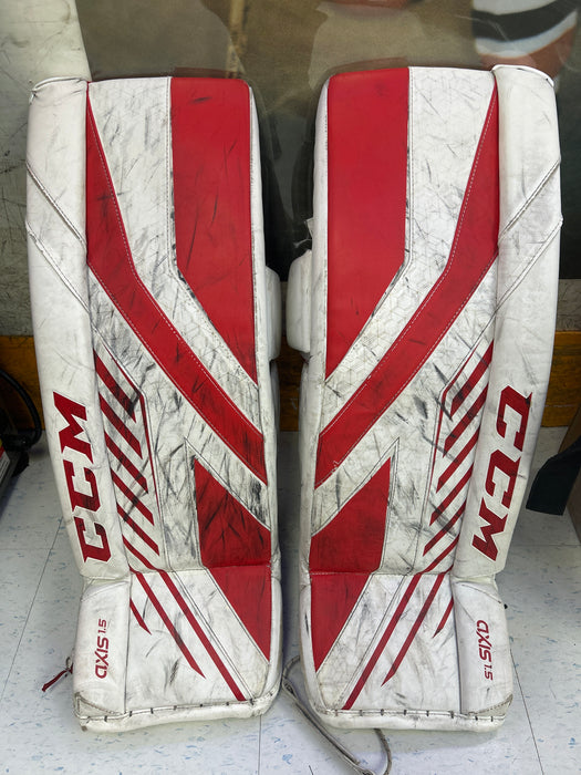 Used CCM Axis 1.5 Junior Goal Pads