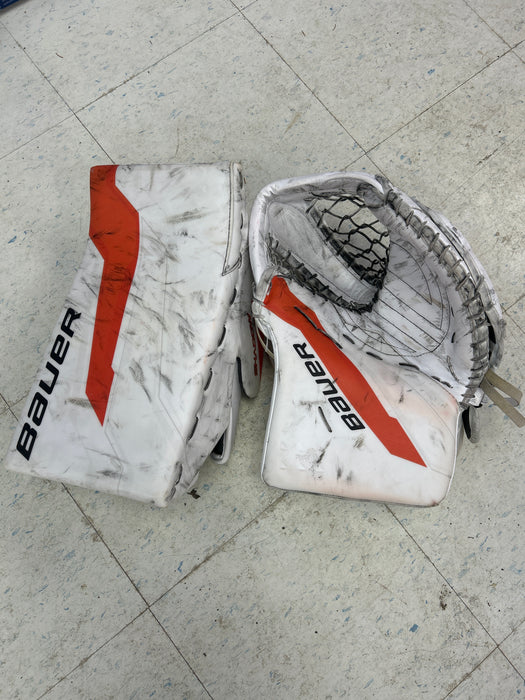 Used Pro Stock Bauer Supreme Shadow Blocker and Catcher Set