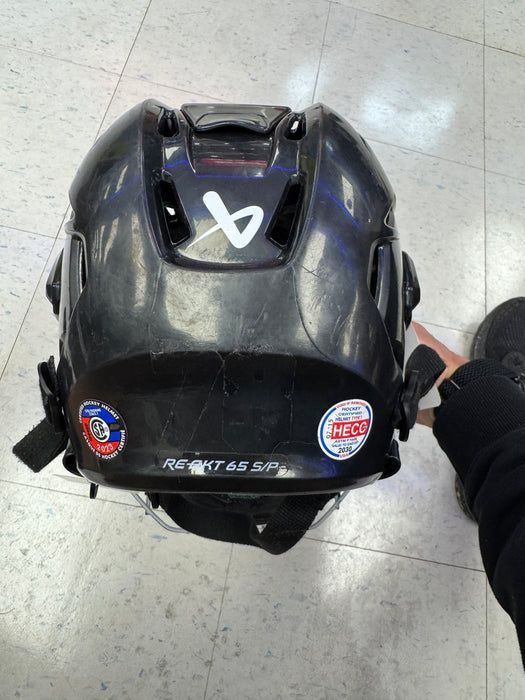 Used Bauer ReAkt 65 Helmet Combo Senior Small