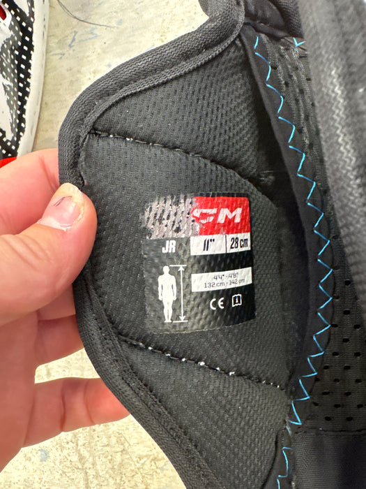 Used CCM JetSpeed FT6 Junior 11" Shin Pads