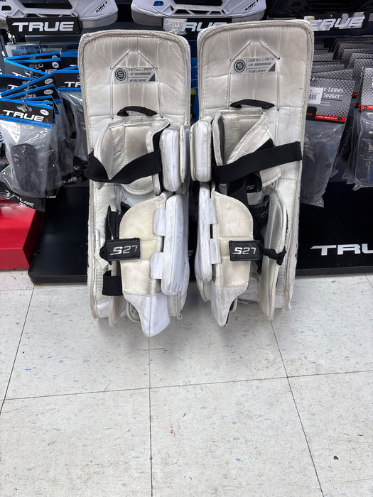Used Bauer Supreme S27 Junior Small Leg Pads