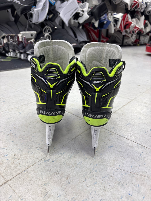 Used Bauer GSX Goal Skates Size 5 Intermediate