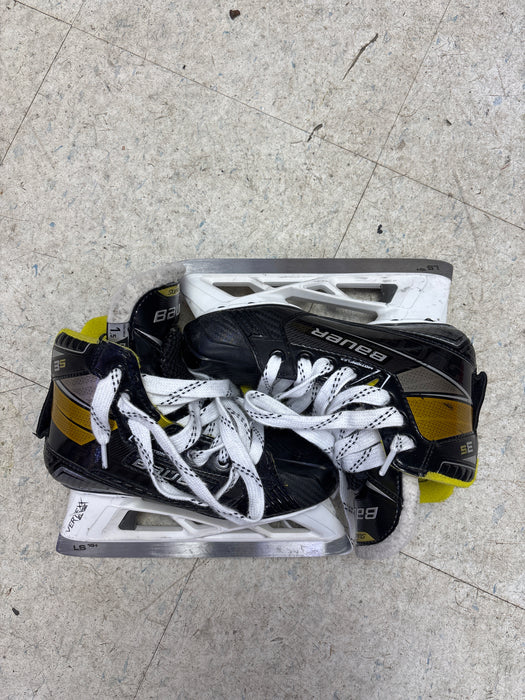 Used Bauer 3s Size 1.5D Junior Goal Skates